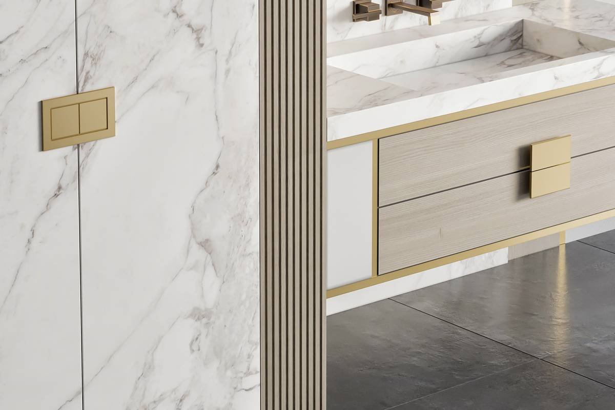 Porcelanato marmorizado