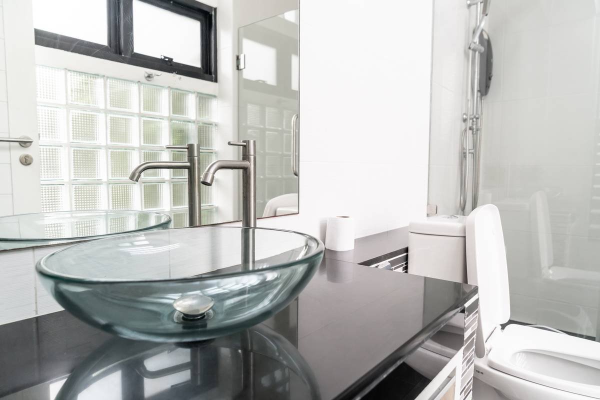 pias de vidros para banheiro