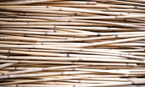 Para materiais ecológicos e reciclados em construções, as opções incluem bambu, madeira de demolição, tijolos ecológicos, tel